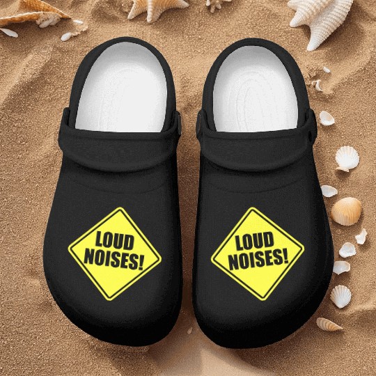 Loud Noises yellow Nurse Clogs