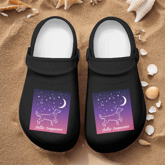Canine Constellations Golden Retriever Companion Nurse Clogs