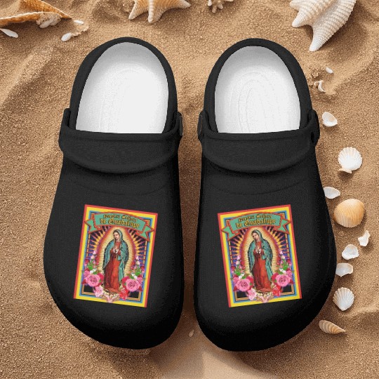 Our Lady Of Guadalupe Virgin Mary Nurse Clogs