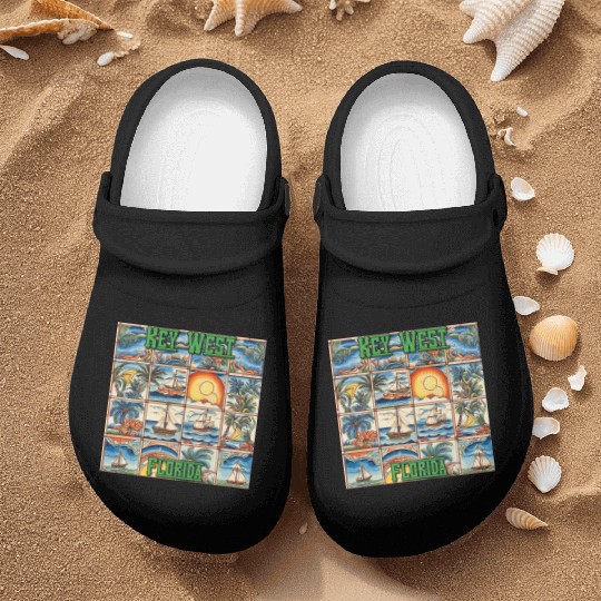 Key West Folk Art Nurse Clogs