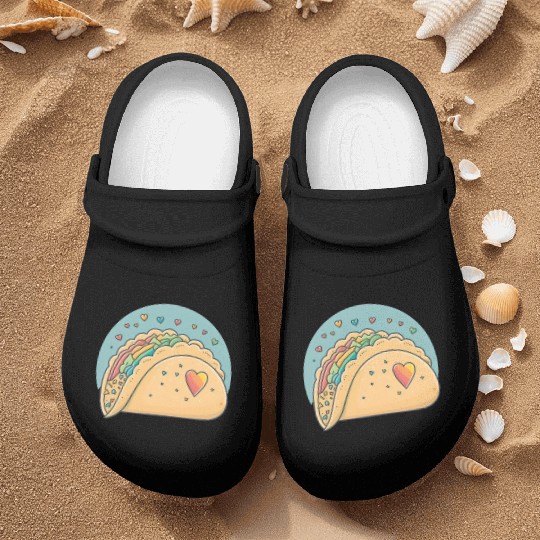 Taco-Lover I Love Tacos Heart Spicy Foodie Nurse Clogs