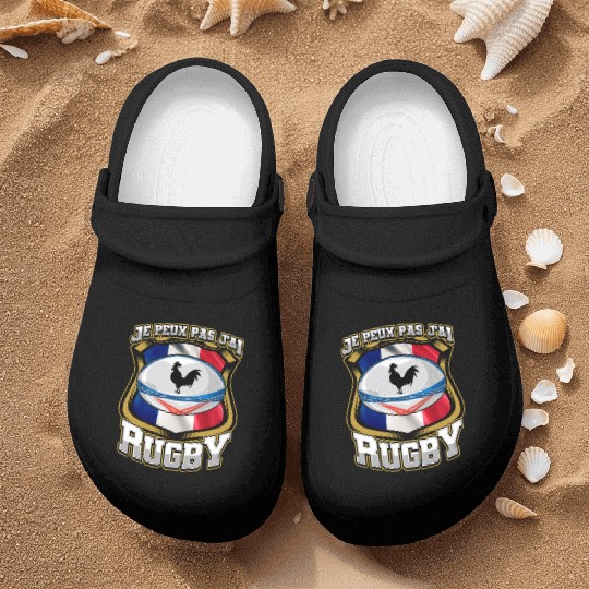 Je Peux Pas J ai Rugby France Rugby Nurse Clogs