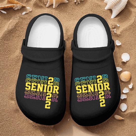 Grad 22 Senior Class Of 2022 Bright Colors Ns Will Nurse Clogs