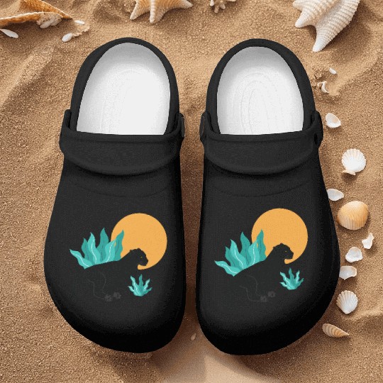 Sunday Chillout With Black Panther Nurse Clogs