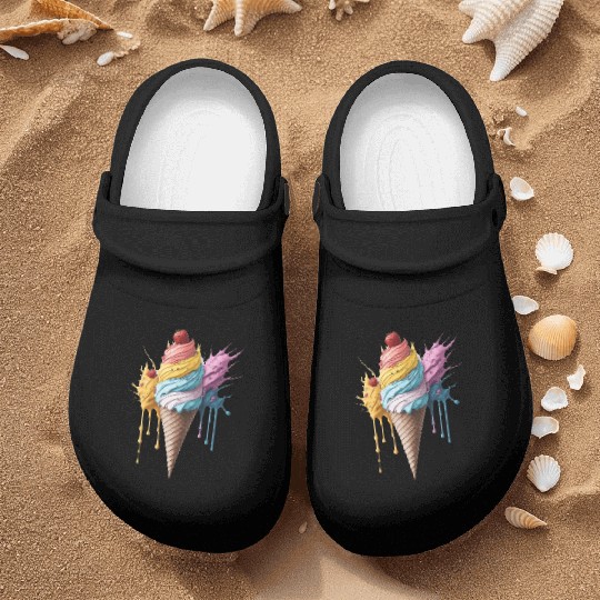 Fruity ice cream Nurse Clogs