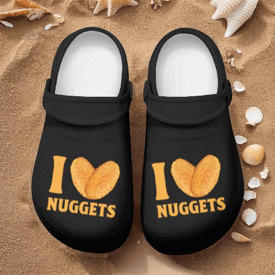 I Love Chicken Nuggets Nurse Clogs