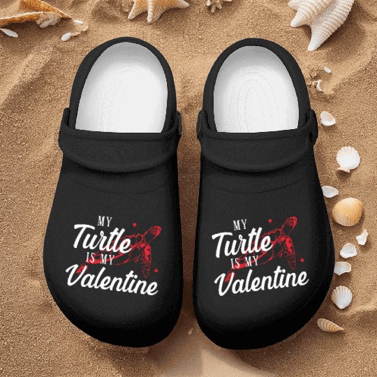 Sea Turtle Tortoise Valentines Day Nurse Clogs