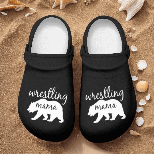 Wrestling Mama Bear Wrestling Mom Nurse Clogs