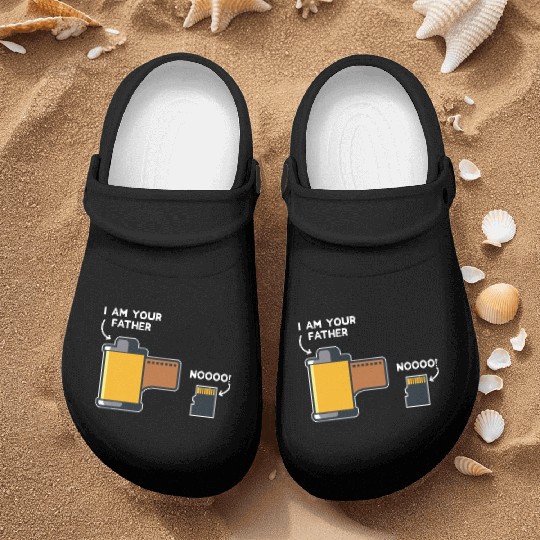 Funny Photography Gift Design Film Father of SD Ca Nurse Clogs