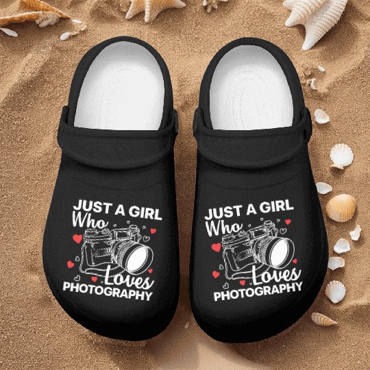 Photography Art For Women Girl Photographer Camera Nurse Clogs