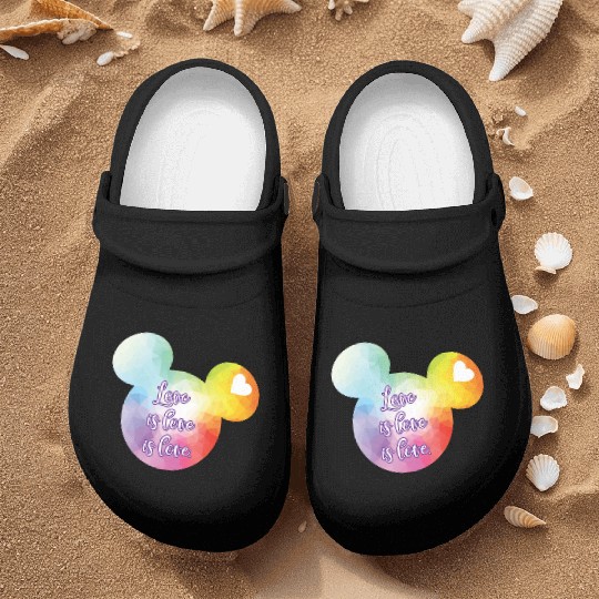 Right Chest Love Is Love Nurse Clogs