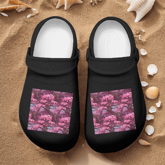 Anime Euphoria: Fantasy Cherry Blossom Dreamscape Nurse Clogs