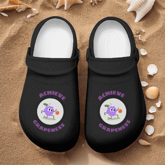 Achieve Grapeness Grape Pun Nurse Clogs