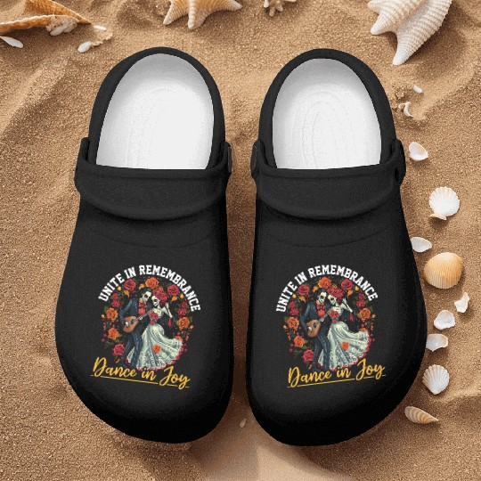 Dia De Los Muertos Sugar Skull Mexican Holiday Nurse Clogs