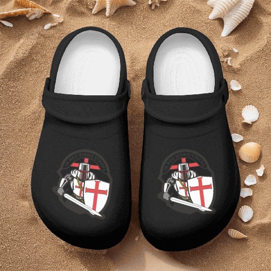 Crusader 'in Hoc Signo Vinces ' Knights Templar Nurse Clogs