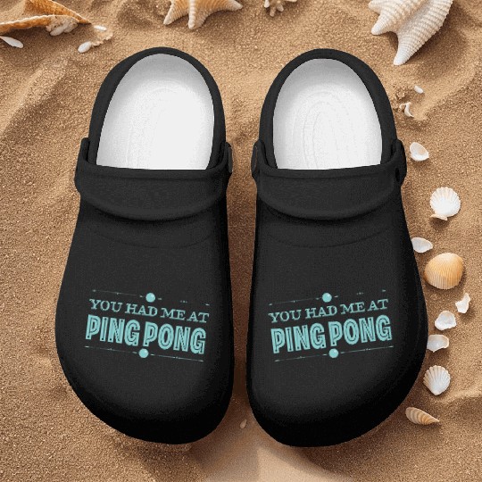 Ping Pong Lover Funny Table Tennis Humor Nurse Clogs