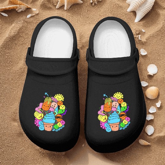 Multi Colorful Sweet Gang Nurse Clogs
