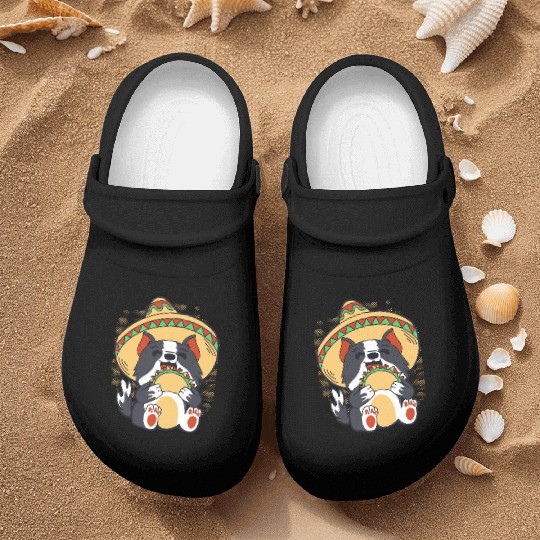 Cinco De Mayo Cat and Tacos Lover Funny Design Nurse Clogs