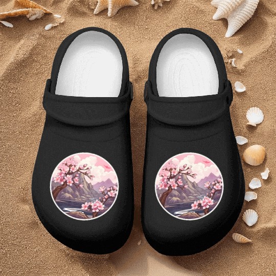 Cherry Blossom Tree Nurse Clogs