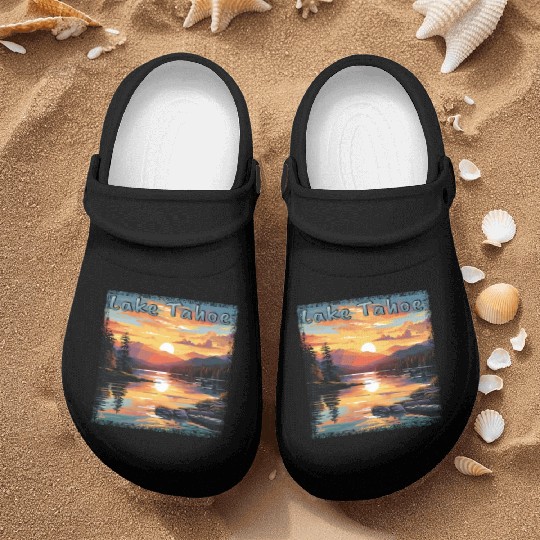 Grunge Sunset: Vacation at Lake Tahoe, Nurse Clogs