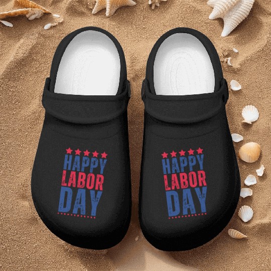 Happy labor Day Nurse Clogs