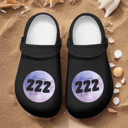 Purple Moon Angel Numbers 222 Nurse Clogs