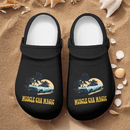 Muscle Car Magic Nurse Clogs
