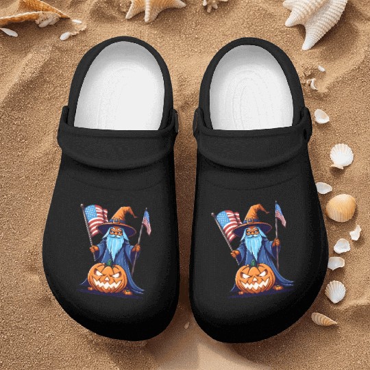Halloween Wizard Nurse Clogs