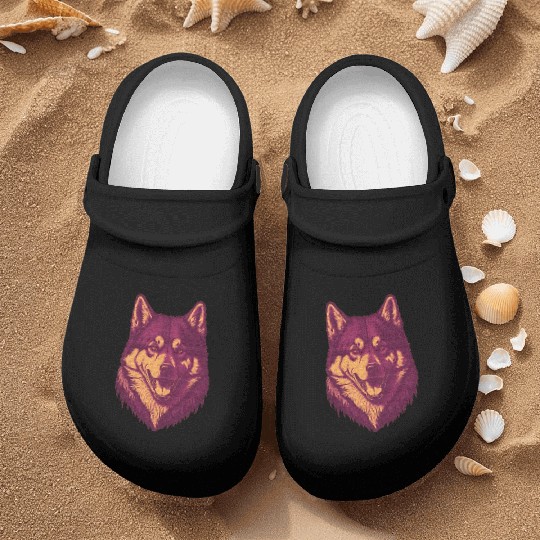 The Classic Siberian Husky Nurse Clogs