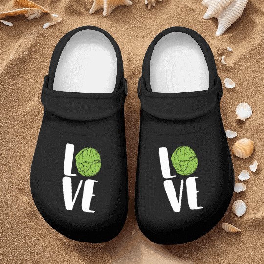 Vegan Vegetable Love Green Organic Fresh Produce Nurse Clogs