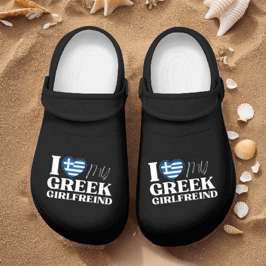 I Love My Greek Girlfriend Multi Nationality Nurse Clogs