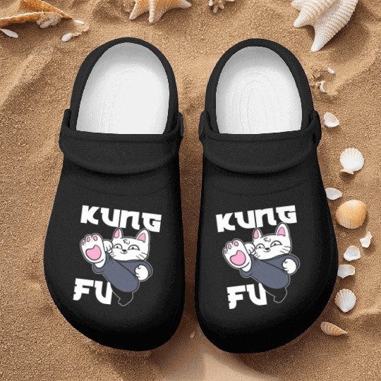 Kung Fu Cat Cat Mom Nurse Clogs