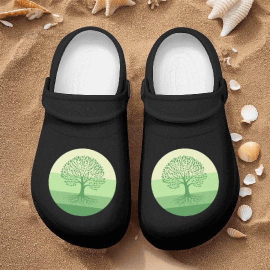 tree of life Nurse Clogs
