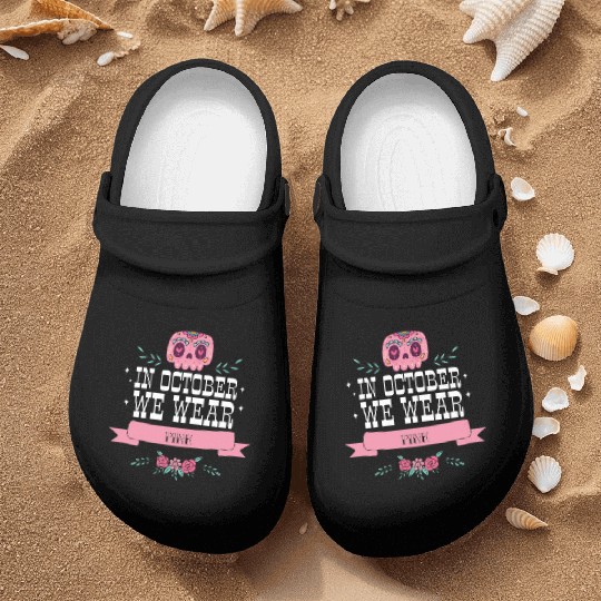 In October we Wear Pink Nurse Clogs
