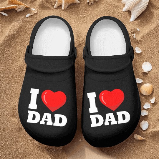 I love dad - i dad Nurse Clogs