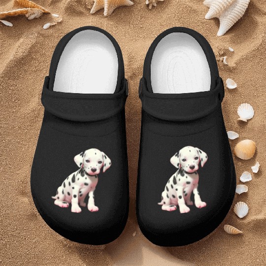 Dalmatian puppy Nurse Clogs