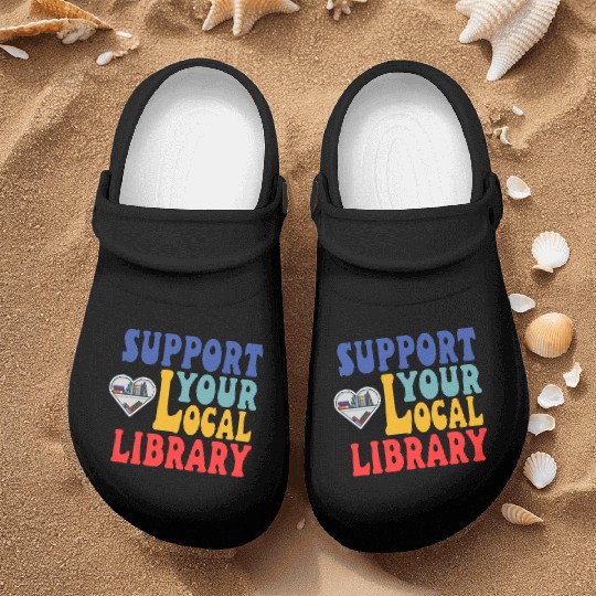 Support your local library Nurse Clogs