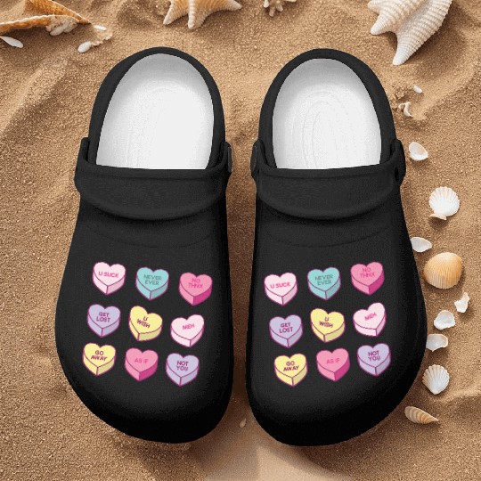 Sassy Anti Valentines Day Conversation Candy Nurse Clogs