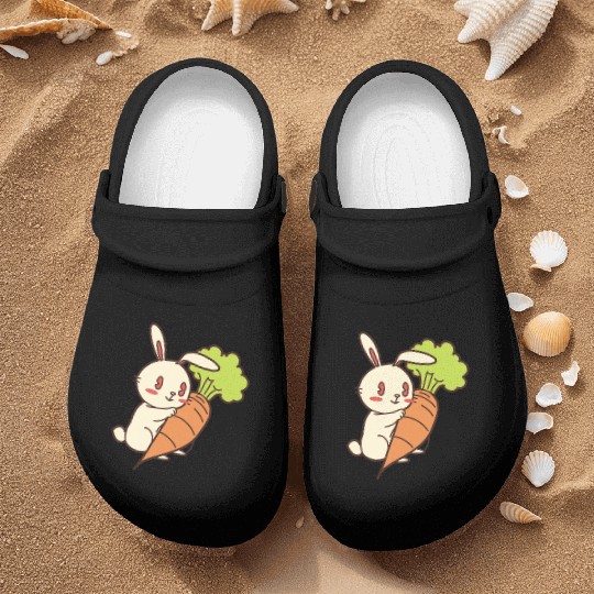 Rabbit And Carrot Nurse Clogs