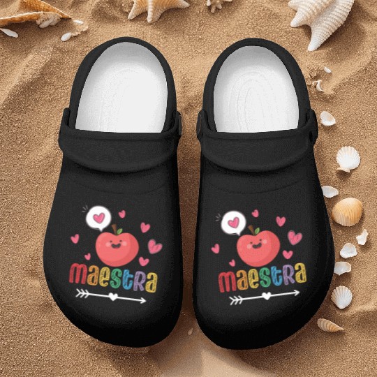 Maestra Bilingual Spanish Teacher team Nurse Clogs
