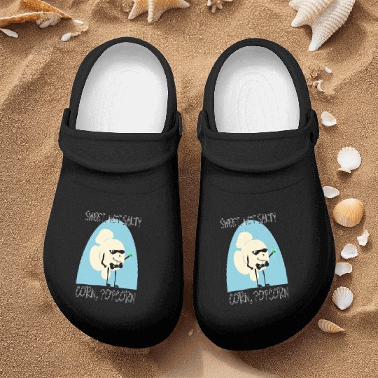 Sweet Popcorn Funny Pop Culture Cartoon Parody Nurse Clogs