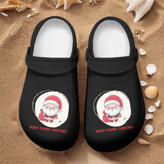 Cute Bad Santa Nurse Clogs