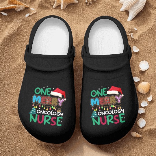 One merry Oncology Nurse Christmas Nurse Clogs