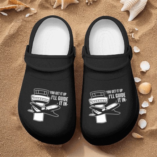 I'll Guide it Air Traffic Professionals Gift Nurse Clogs