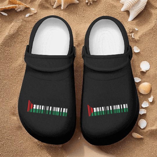 Made in Bethlehem Barcode Palestine Flag for Pales Nurse Clogs