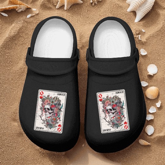 Queen of Hearts Card Game Horror Heart Queen Nurse Clogs