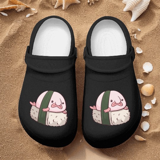 Kawaii Blobfish Sushi Japanese Food Nurse Clogs