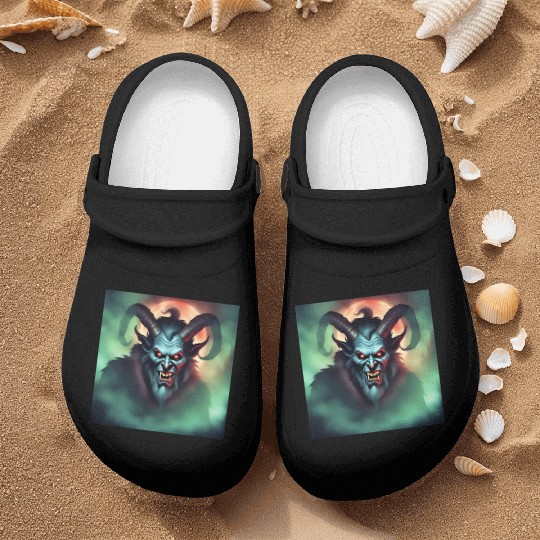 Krampus in Green Fog Nurse Clogs