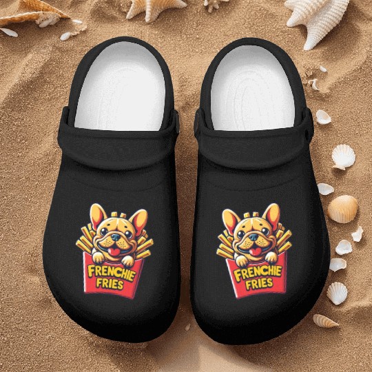 Frenchie Fries - Cute French Bulldog Fries Nurse Clogs