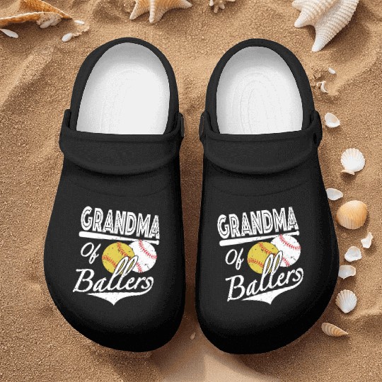 Grandma Of Ballers Baseball And Softball Player Nurse Clogs